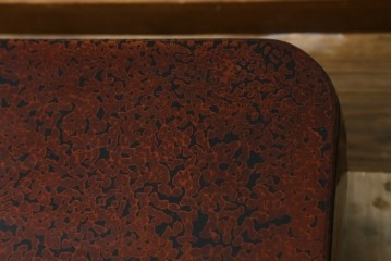 新古　未使用展示品　津軽塗り　艶やかな斑模様が美しい座卓　定価約50万円　(R-078192)