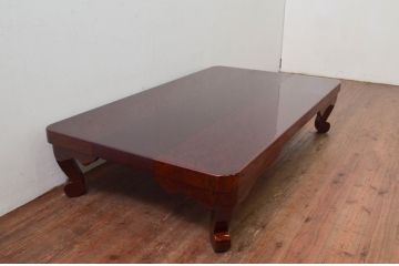 新品　展示品　中古　美しい津軽塗りの座卓(ローテーブル、リビングテーブル、センターテーブル)(定価約50万円)(R-078192)
