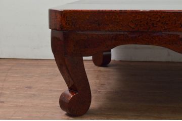 新品　展示品　中古　美しい津軽塗りの座卓(ローテーブル、リビングテーブル、センターテーブル)(定価約50万円)(R-078192)