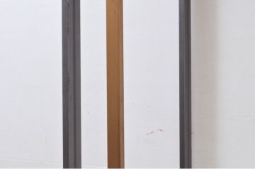 中古　美品!!　直線的なデザインがスタイリッシュなアパレル用ハンガーラック(ポールハンガー、洋服掛け、コート掛け、店舗什器)(R-078196)