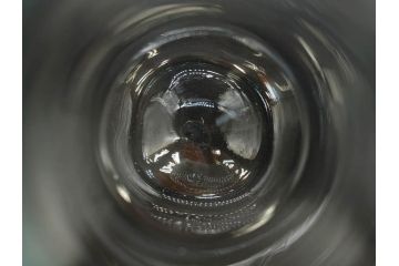 戦前　大正〜昭和初期　昭和レトロ　青フリル　澄んだブルーカラーが素敵なガラス花瓶2個セット(一輪挿し、花入、花器、硝子)(R-078203)