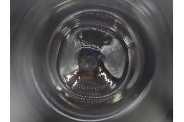 戦前　大正〜昭和初期　昭和レトロ　青フリル　澄んだブルーカラーが素敵なガラス花瓶2個セット(一輪挿し、花入、花器、硝子)(R-078204)