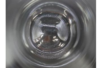 戦前　大正〜昭和初期　昭和レトロ　青フリル　澄んだブルーカラーが素敵なガラス花瓶2個セット(一輪挿し、花入、花器、硝子)(R-078205)
