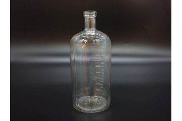 大正〜昭和初期　レトロな雰囲気を演出できるガラス瓶7点セット(ビン、ボトル、硝子、花瓶、花入れ、花器、薬瓶)(R-078206)