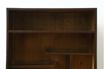和製アンティーク　前面楓(カエデ)材の小振りな茶箪笥　(R-078216)