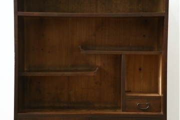 和製アンティーク　前面楓(カエデ)材の小振りな茶箪笥　(R-078216)
