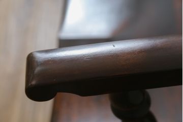 中古　松本民芸家具　♯513型長ウインザーチェア　クラシカルな佇まいのウィンザーベンチ(長椅子、3人掛けベンチ、ウィンザーチェア、板座チェア)(定価約39万円)(R-078221)