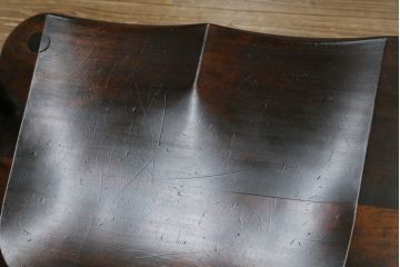 中古　松本民芸家具　♯513型長ウインザーチェア　クラシカルな佇まいのウィンザーベンチ(長椅子、3人掛けベンチ、ウィンザーチェア、板座チェア)(定価約39万円)(R-078221)