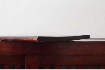 中古　美品　ニレ材　上質な和の空間を演出する水屋箪笥サイドボード(サイドキャビネット、収納棚、戸棚、食器棚、茶棚、下駄箱)(R-078223)