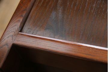 中古　美品　ニレ材　上質な和の空間を演出する水屋箪笥サイドボード(サイドキャビネット、収納棚、戸棚、食器棚、茶箪笥)(R-078224)
