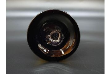 昭和レトロ　戦前　大正　可愛らしいデザインの古いマーブルガラス花瓶2個セット(フリル、色被せ、一輪挿し、花入、花器、硝子、吹きガラス)(R-078238)