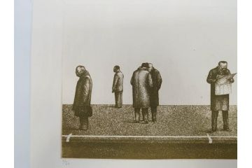 1974年　相笠昌義　小田襄　島州一　馬場檮男　深沢史郎　村上善男　山下武美　渡辺豊重　版画集「都市」　No.22　様々なテイストの作品に触れられるリトグラフ8枚セット(絵画、外箱付き、画集)(R-078243)