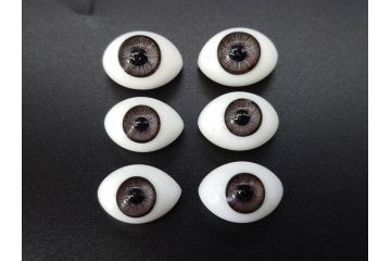 GLASTIC REALISTIC EYES　16mm　DARK BROWN/VIOLET　ドールアイ37セット(全75個)(ビスクドール、人形パーツ、グラスアイ、ガラス、目玉、瞳、創作、ハンドメイド)(R-078250)