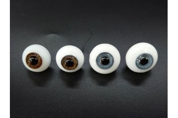 GLASTIC REALISTIC EYES　16mm　DARK BROWN/VIOLET　ドールアイ37セット(全75個)(ビスクドール、人形パーツ、グラスアイ、ガラス、目玉、瞳、創作、ハンドメイド)(R-078250)