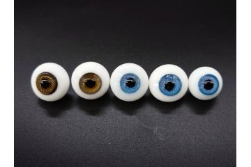 GLASTIC REALISTIC EYES　16mm　DARK BROWN/VIOLET　ドールアイ37セット(全75個)(ビスクドール、人形パーツ、グラスアイ、ガラス、目玉、瞳、創作、ハンドメイド)(R-078250)
