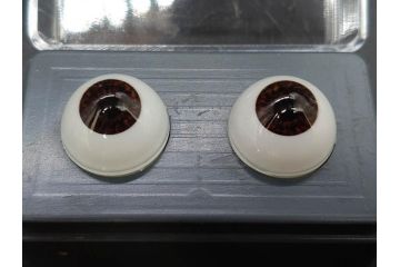 GLASTIC REALISTIC EYES　16mm　DARK BROWN/VIOLET　ドールアイ37セット(全75個)(ビスクドール、人形パーツ、グラスアイ、ガラス、目玉、瞳、創作、ハンドメイド)(R-078250)