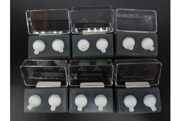 GLASTIC REALISTIC EYES　16mm　DARK BROWN/VIOLET　ドールアイ37セット(全75個)(ビスクドール、人形パーツ、グラスアイ、ガラス、目玉、瞳、創作、ハンドメイド)(R-078250)