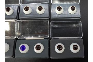GLASTIC REALISTIC EYES　16mm　DARK BROWN/VIOLET　ドールアイ37セット(全75個)(ビスクドール、人形パーツ、グラスアイ、ガラス、目玉、瞳、創作、ハンドメイド)(R-078250)