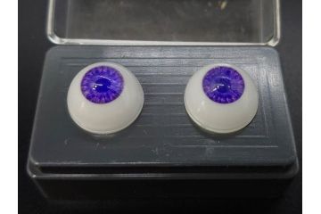 GLASTIC REALISTIC EYES　16mm　DARK BROWN/VIOLET　ドールアイ37セット(全75個)(ビスクドール、人形パーツ、グラスアイ、ガラス、目玉、瞳、創作、ハンドメイド)(R-078250)