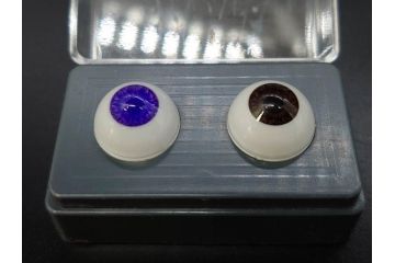 GLASTIC REALISTIC EYES　16mm　DARK BROWN/VIOLET　ドールアイ37セット(全75個)(ビスクドール、人形パーツ、グラスアイ、ガラス、目玉、瞳、創作、ハンドメイド)(R-078250)