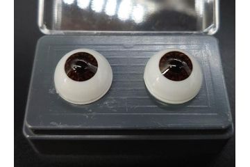 GLASTIC REALISTIC EYES　16mm　DARK BROWN/VIOLET　ドールアイ37セット(全75個)(ビスクドール、人形パーツ、グラスアイ、ガラス、目玉、瞳、創作、ハンドメイド)(R-078250)