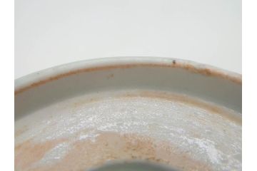 江戸後期　伊万里　線描き　約14cm　4.5寸　上品な大輪の牡丹が目を引くなます皿2枚セット(花、小皿、和皿、四寸五分、和食器)(R-078252)