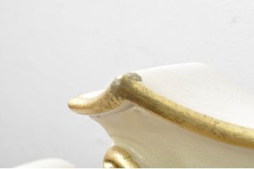 中古　イタリア　SILIK(シリック)　ロココ調　上品な雰囲気のウォールミラー(壁掛け鏡、店舗什器)(R-078265)
