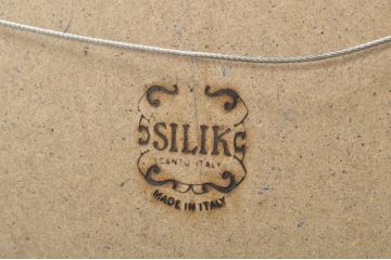 中古　イタリア　SILIK(シリック)　ロココ調　上品な雰囲気のウォールミラー(壁掛け鏡、店舗什器)(R-078265)