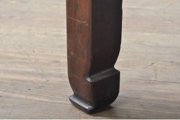 和製アンティーク　明治〜大正　総紫檀(シタン)材　深い色合いが美しい時代物の小振りな座卓(ローテーブル、センターテーブル、文机、座机、リビングテーブル)(R-078273)