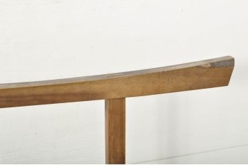 和製アンティーク　欅(ケヤキ)材　柿材　和の趣溢れる佇まいの衝立て(つい立て、衝い立て、パーテーション、間仕切り)(R-078283)
