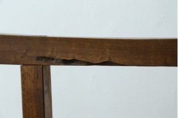 和製アンティーク　欅(ケヤキ)材　柿材　和の趣溢れる佇まいの衣桁　(R-078283)