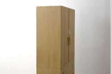 中古　未使用　展示品　伝統桐工芸品　加茂　イシモク社　凛とした佇まいが魅力的な総桐箪笥(並厚、総桐たんす、着物箪笥、引き出し、和たんす、衣装箪笥)(定価約55万円)(R-078285)
