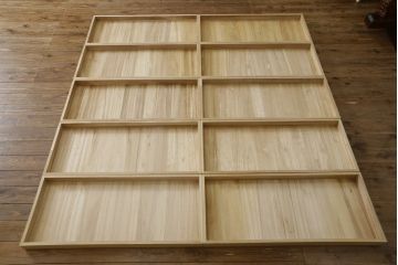 中古　未使用　展示品　伝統桐工芸品　加茂　イシモク社　凛とした佇まいが魅力的な総桐箪笥(並厚、総桐たんす、着物箪笥、引き出し、和たんす、衣装箪笥)(定価約55万円)(R-078285)