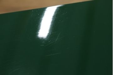 中古　美品!!　二本松工藝館　田中家具　個性的でモダンな佇まいの両開き戸付きチェスト(サイドチェスト、和タンス、整理箪笥、収納箪笥、引き出し、観音箪笥、衣装箪笥)(定価約65万円)(R-078287)