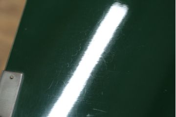 中古　美品!!　二本松工藝館　田中家具　個性的でモダンな佇まいの両開き戸付きチェスト(サイドチェスト、和タンス、整理箪笥、収納箪笥、引き出し、観音箪笥、衣装箪笥)(定価約65万円)(R-078287)