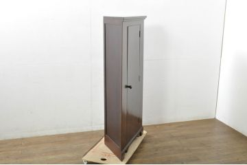 和製ビンテージ　松本民芸家具　特注品　シンプルでシックな佇まいのコーナーキャビネット(収納棚、戸棚、ヴィンテージ)(R-078288)