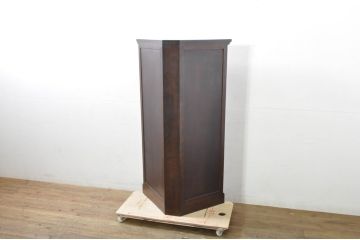 和製ビンテージ　松本民芸家具　特注品　シンプルでシックな佇まいのコーナーキャビネット(収納棚、戸棚、ヴィンテージ)(R-078288)