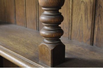 中古　美品　永田良介商店　使い勝手のよい収納と美しいデザインを兼ね備えたキャビネット(収納棚、戸棚、カップボード、食器棚)(R-078301)