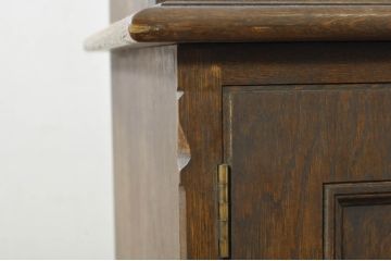 中古　美品　永田良介商店　使い勝手のよい収納と美しいデザインを兼ね備えたキャビネット(収納棚、戸棚、カップボード、食器棚)(R-078301)