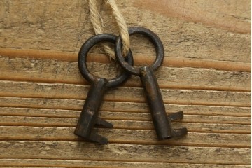 和製アンティーク　前面(欅材)　天板・側面(栗材)　真鍮金具　新潟産の帳場箪笥　(R-078304)
