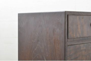 和製アンティーク　上手物!!　高級品　指物工芸家具　前面桑材　内部桐材　独特の木目を楽しめる収納箪笥(指物箪笥、整理箪笥、和たんす、時代箪笥、収納棚、戸棚)(R-078308)