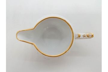 ヘレンド　ハンガリー　HEREND HVNGARY　「ロスチャイルド・バード」649/RO　「フルーツコンポジション」1253/CFR　「ヴィクトリア・ブーケ」　華やかな絵が美しいクリーマー・プレート・ジャム/マーマレード3点セット(金彩、鳥、蝶、花、果物、変形皿、洋食器)(R-078334)　　
