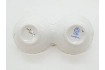ヘレンド　ハンガリー　HEREND HVNGARY　「ロスチャイルド・バード」649/RO　「フルーツコンポジション」1253/CFR　「ヴィクトリア・ブーケ」　華やかな絵が美しいクリーマー・プレート・ジャム/マーマレード3点セット(金彩、鳥、蝶、花、果物、変形皿、洋食器)(R-078334)　　