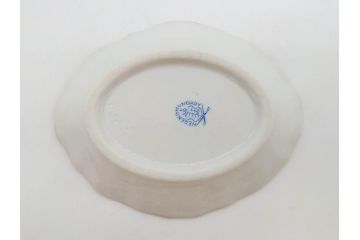 ヘレンド　ハンガリー　HEREND HVNGARY　「ロスチャイルド・バード」649/RO　「フルーツコンポジション」1253/CFR　「ヴィクトリア・ブーケ」　華やかな絵が美しいクリーマー・プレート・ジャム/マーマレード3点セット(金彩、鳥、蝶、花、果物、変形皿、洋食器)(R-078334)　　