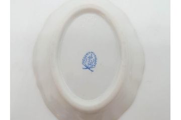 ヘレンド　ハンガリー　HEREND HVNGARY　「ロスチャイルド・バード」649/RO　「フルーツコンポジション」1253/CFR　「ヴィクトリア・ブーケ」　華やかな絵が美しいクリーマー・プレート・ジャム/マーマレード3点セット(金彩、鳥、蝶、花、果物、変形皿、洋食器)(R-078334)　　
