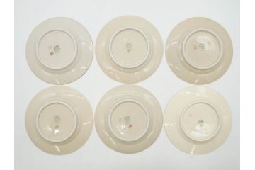 ドイツ　KPM (ベルリン王立磁器製陶所)　優雅な時間に浸れるカップ&ソーサー3客・プレート6枚セット(金彩、ゴールド、バラ、蝶、洋食器)(R-078335)