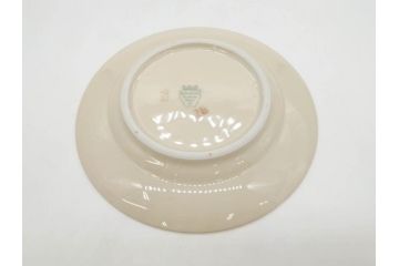 ドイツ　KPM (ベルリン王立磁器製陶所)　優雅な時間に浸れるカップ&ソーサー3客・プレート6枚セット(金彩、ゴールド、バラ、蝶、洋食器)(R-078335)