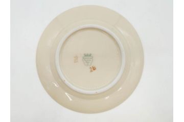 ドイツ　KPM (ベルリン王立磁器製陶所)　優雅な時間に浸れるカップ&ソーサー3客・プレート6枚セット(金彩、ゴールド、バラ、蝶、洋食器)(R-078335)