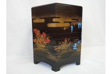 1980年　フランクリン画廊　徳川黎明會監修　「源氏物語貝合せ」　約10cm　3.3寸 雅な絵柄が美しい貝絵皿54枚揃(限定版、飾り皿、認定書、解説書付き、ボーンチャイナ、陶器、金彩、蒔絵、重箱、三寸三分)(R-078337)
