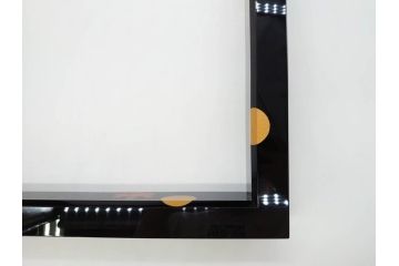 輪島塗　蒔絵が引き立つ炉縁(漆塗り、茶道具、金彩、菊桐文、共箱付き)(R-078338)